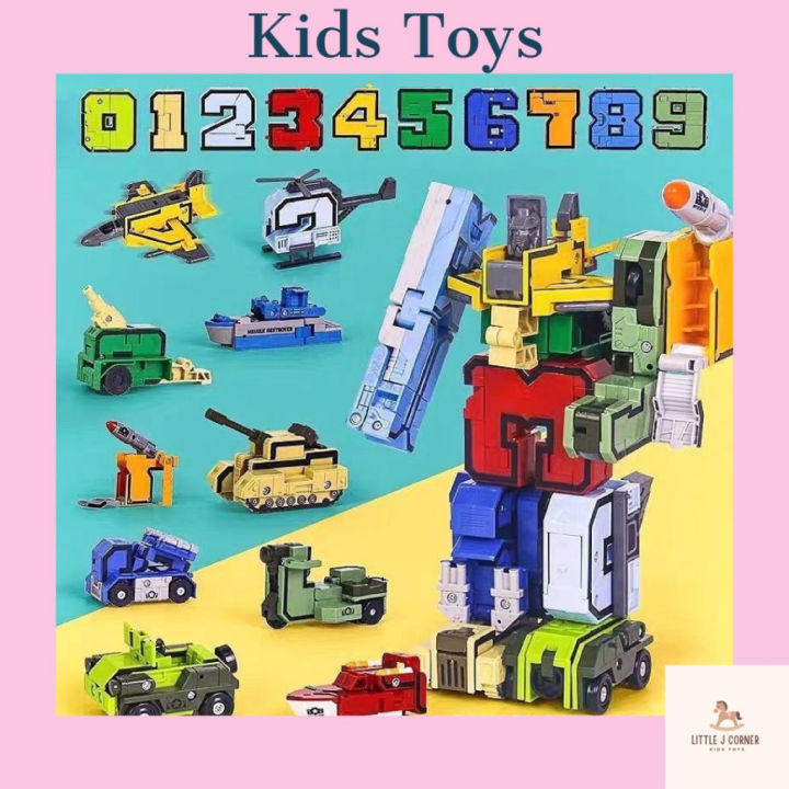 [READY STOCK]Kids Toys Digital Transformation Toy Letter Transformer