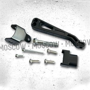 BRACKET STABILIZER STANG MOTOR TENGAH FULL CNC WARNA SILVER BREKET STABILISER STANG TENGAH STABILIZER MATRIS STEERING DAMPER BRAKET STERING DUMPER MOTOR MATIC BEBEK YAMAHA 125z MX KING VEGA ZR JUPITER MX SUPRA REVO MIO SOUL GT125 MIO SMILE FINO BEAT VARIO