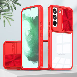 KISSCASE Ốp Trong Suốt Độ Trong Suốt Cao Cửa Sổ Đẩy Cho Samsung S23 Ultra S23 + S23 S22 S22 + Plus 5G Super Áo Giáp Ma Thuật Vỏ Máy Ảnh Ống Kính Phần Lưng Bảo Vệ Toàn Bộ