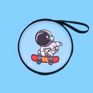 Cute Cartoon Round Storage Box For Giveaway Mini Case Charger Usb Cable/Earphone/Coin Storage Box
