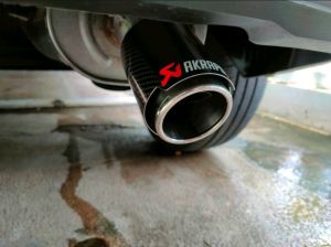 Kenalpot mobil Tailpipe Akrapovic Carbon HKS pelangi Mufflee cutter mobil buntut kenalpot PNP tampa pengelasan Tinggal baut