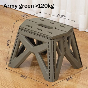Foldable Military Camping Chairs Outdoor Fishing Mini Camp Chairs Stools PPMaterial Folding Portable Lightweight Comfortable SpaceSaving Fishing Garden Picnic Chair Seating Kerusi Lipat Mudah Alih BBQ Bangku Lipat Jepun Gaya Tentera Tahan Lama Kasak可折叠凳椅子