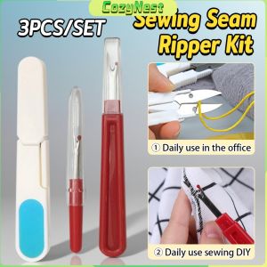 C.N 3Pcs/set Sewing Seam Ripper Kit Sewing Craft Stitch Thread Unpicker &Seam Ripper&Thread Scissor