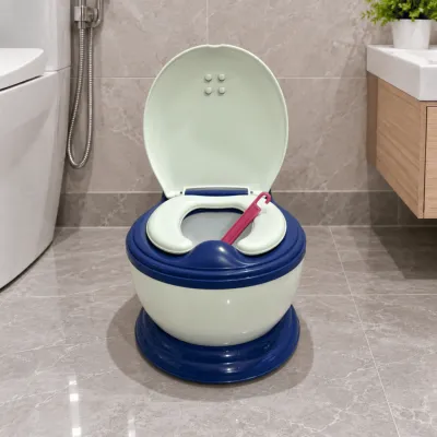Bồn Cầu Trẻ Em Con Gấu QanaHomes Bô Vệ Sinh Cho Bé Có Tựa Lưng Dễ Ngồi Dễ Sử Dụng