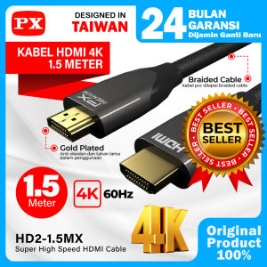 Kabel HDMI Ultra HD 4K High Speed HDR Nylon Braided 1.5M PX HD2-1.5MX