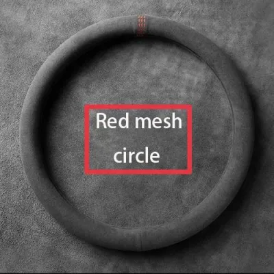 Car Alcantara Steering Wheel Covers Cowhide Suede Steering Wheel Cover Wrap Universal Breathable Steering Covers Car Accessories Universal Leather