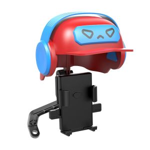 Giá đỡ điện thoại xe máy hình nón bảo hiểm.