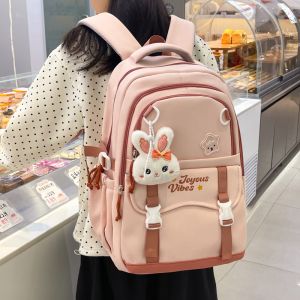 AE Ba lô nylon chống thấm nước dung tích lớn mới dành cho học sinh cấp 2 và cấp 3 kiểu dáng thời trang nhẹ bền và giản dị.