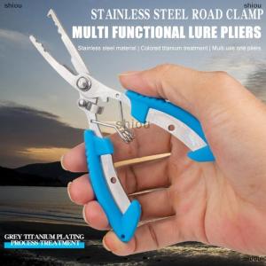 [COD] shiou Curved Mouthed Fishing Pliers Stainless Steel Powerful Horse Fish Line Scissors Multifunctional Road Pliers