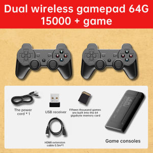 Máy Chơi Game tay cầm Stick 4k HDMI Kết Nối Tivi với 15.000 Trò Chơi Không Dây Ổ Nhớ 64G
