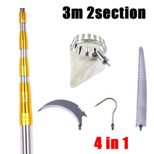 3/5/6 Meter Telescopic High Pruning Branch Shears Saw Tree Cutter kelapa Fruit Picker Kait Galah PENGAIT BUAH MODEN