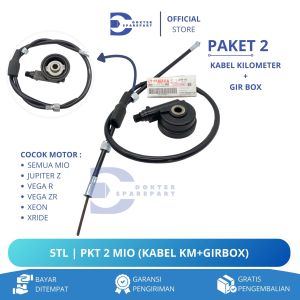 (PROMO) 5TL PAKET 2 KABEL KILOMETER + GEAR BOX BEAT / MIO / JUPITER Z / VEGA / BOX SPEDOMETER / GIR