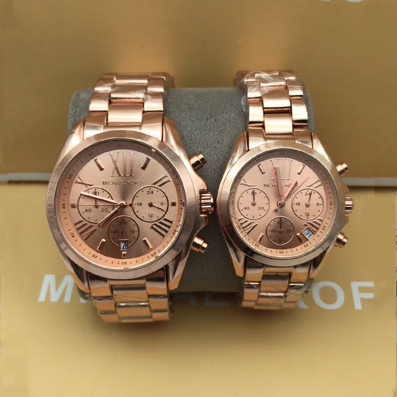 Rose gold mk watch on sale mens