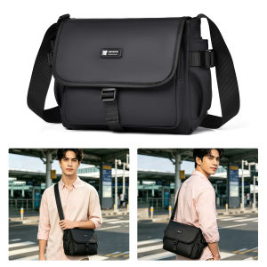 MENSPE Men Fashion Shoulder Bags Cross Body Bags Messenger Bag Waterproof Oxford Cross Body Bag Large Capacity Sling Bags Simple Casual Sport Street Bag for Men Male Student Teenager