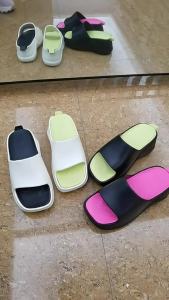 [Free Shipping] Thick-Soled WomenS Slippers For Outdoor Wear New Summer Korean Style Height-Increasing Slip-On Casual High-Heeled Slippers