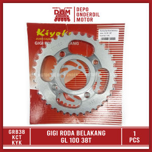 Gear Belakang GL 100 38T (KIYOKO) - Gigi Tarik Ger Gir Roda Belakang Rear Sprocket HONDA GL125 CB100