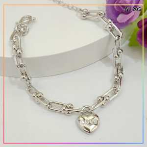 Cute Jewelry Gelang Dewasa Jurai Love Permata Cantik Perhiasan Wanita GL 205