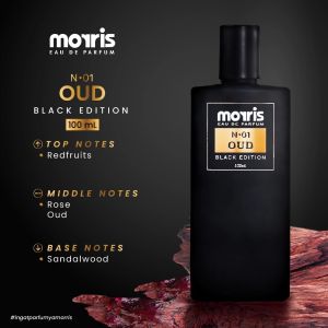 MORRIS Eau De Parfum Black Edition 100ml Parfum Pria EDP Aroma Tahan Lama