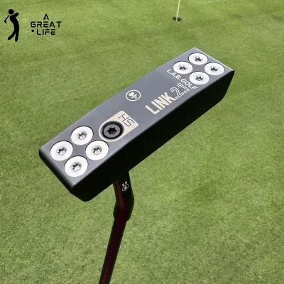 LAB Golf Link 2.1 & Link 2.2 Blade Putter Automatic Balanced Straight Golf Putter with Alignment Line 303 Stainless Steel CNC Milled Face Adjustable Weight Golf Putting Club for Golfers