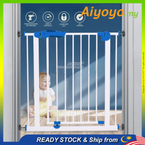 Baby Safety Gate Baby Auto Lock Safety Gate Pagar Tangga Bayi Pagar Bayi Staircase Door Dog Pet Gate Kid Children Door Fence Walk Thru Gate Expandable