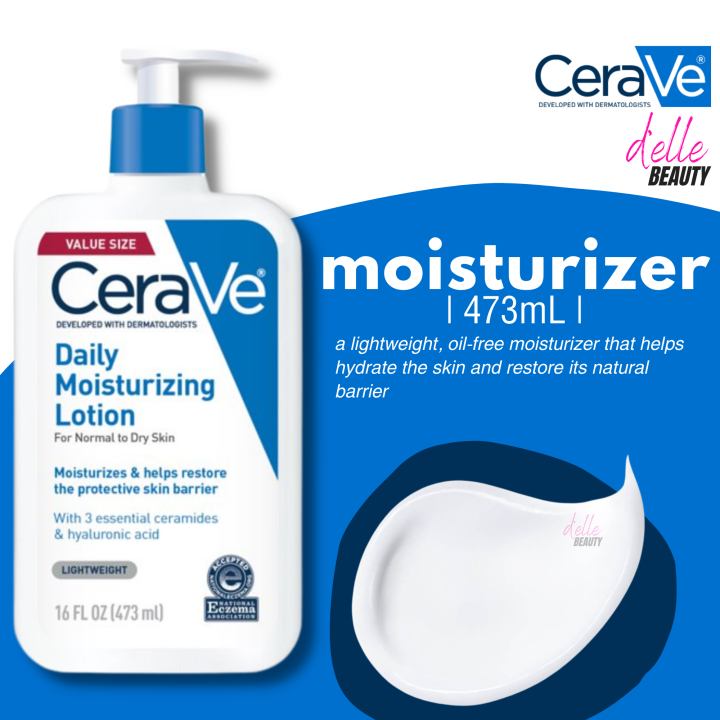 CeraVe Daily Moisturizing Lotion for Normal to Dry Skin 87mL 237mL ...