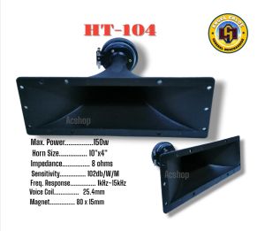 150W 10 x 4 Horn Tweeter HT-014 8 ohmz impedance