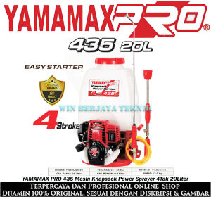 YAMAMAX PRO 435 Mesin Knapsack Power Sprayer 4 Tak Ukuran 20 Liter Mesin Semprot Hama Pertanian 4Tak