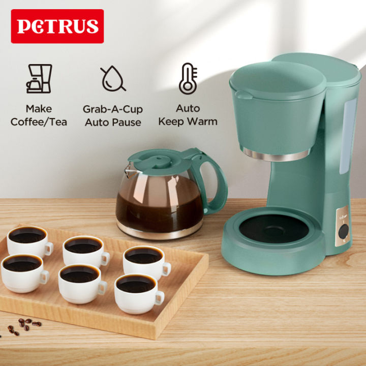 Petrus Drip Coffee Maker Household Coffee Machine With Glass Coffee Pot