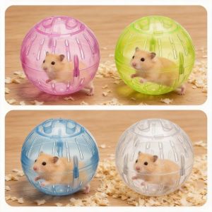 1-piece 10cm transparent acrylic hamster running wheel escape-proof smallsafeportablelightweightmultifunctional pet cage design