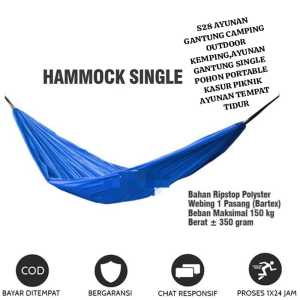 S28 ORI AYUNAN GANTUNG CAMPING OUTDOOR KEMPING GANTUNGAN SINGLE POHON PORTABLE KASUR PIKNIK TEMPAT T