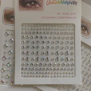 Tấm Charm Đá Đính Mặt 3D Tự Dính Hỗ Trợ Trang Điểm Makeup Nail Blink Blinkchấm móng tay kim cương sáng bóng Blink Blink