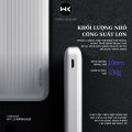 Pin sạc dự phòng 10000mAh Wekome WP-129 thông minh tự ngắt nguồn điện - AK STORE. 