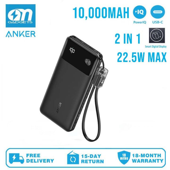 VEGER Portable Charger With Built In Cable, 10000mAh 22.5W Fast Charging USB C Battery Pack, 4 Outputs 3 Inputs Power Bank For IPhone 17/16/ 15/14 Series, IPad, Samsung, Android, Tablet, White(1 Pack - View #8