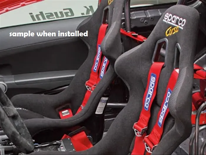 SPARCO Racing Seatbelt 4 Point Seat Belt Harness Quick Release