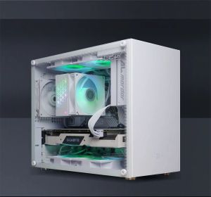 คาส์คอมพิวเตอร์ ZZAW C2 | รองรับแม더บอร์ด MATX และ PSU ATX | คาส์สกรีนแอโลวินเนียม | แผงด้านข้างแก้วตัมเปอร์ด์ | คาส์เกมมินิ สมาร์ทโวเวอร์ มิดทาวเวอร์ขนาดเล็ก | รูปแบบสลิม และง่ายที่จะพกพา