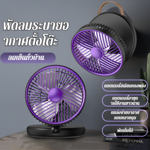พลังลมแรง ชาร์จได้ สามารถติดผนังได้ พัดลมพับ