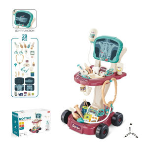 GOOGOO BIRD Set simulasi main permainan perubatan  4 Designs Pretend Medical Station Set Simulated Play Medical Game Set Toy For Kids Gift