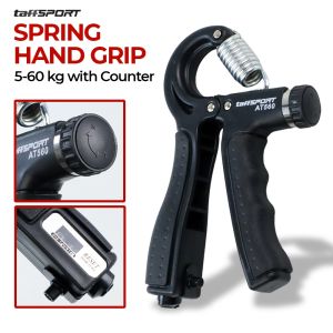 TaffSPORT Hand Grip Finger Power Exercise 5-60 kg with Counter - Alat Fitnes Perlengkapan Olahraga