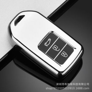 Ốp TPU bảo vệ chìa khóa Xe Hơi Honda CITY BRV JAZZ CRV CIVIC... loại 3 Nút Và móc khoá Logo.