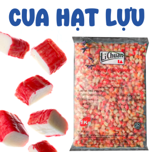 CHẢ CUA HẠT LỰU (SURIMI MÔ PHỎNG) - 1kg - LICHUAN - HÀNG PHÂN PHỐI