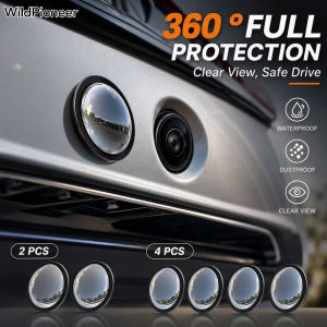 WildPioneer Car Camera Lens Protector Cover Set 2 Or 4 Pcs 360 Surround View Waterproof Dustproof Clear