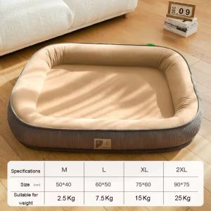 SKISOPGO Pet Bed Cat Dog Nest Removable Washable Sleeping Sofa Cushion Mat Katil Kucing Tempat Tidur Kucing