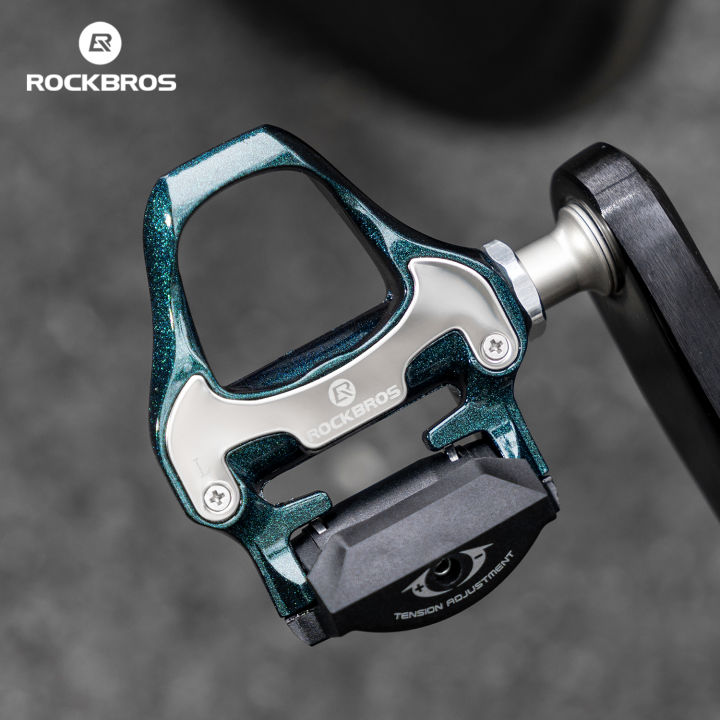 ROCKBROS Bicycle Cleats Pedal With SPD Cleats Chameleon Paint Road Bike  Clipless Pedal Wear-resistant Corrosion-resistant Cycling Competition Pedal 