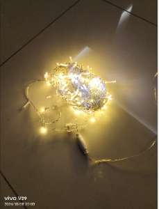 Raya Waterfall 5M Fairy Light 8 Modes Bulan Bitang Light Lampu Garland Ramadan LED Icicle Curtain String Lights Droop Wedding Party raya lampu klip klip raya decoration