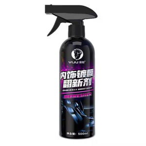 【SKIT SG】Car Plastic & Leather Restorer Spray Cleaner 500ml Polish Repair Interior Exterior Surface Coating Agent Auto Trim Seat Dashboard Rubber Vinyl Black Shine Refurbish Stain Remover Waterless Wash Motorcycle Home Detailing SG Seller