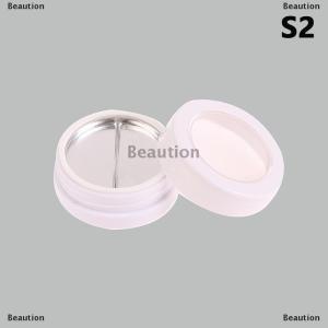 [COD] Beaution กล่องพาเลทแต่งหน้ากล่องพลาสติกใสฝากระโปรงอลูมิเนียมทรงกลมสีครีมคอนซีลเลอร์