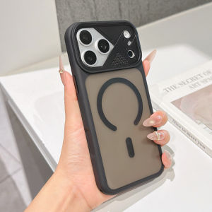Luxury Matte Transparent Magnetic For Magsafe Phone Case For iPhone Air 17 16 15 14 13 12 Pro Max Plus Detachable Lens Cover