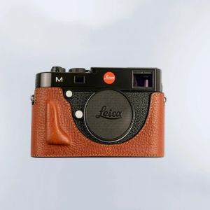 Roadfisher Genuine Real Leather Camera Bag Pouch Protect Case Cover Base Grip For Leica M240P M240 M262 MD TYP262 M-E TYP240