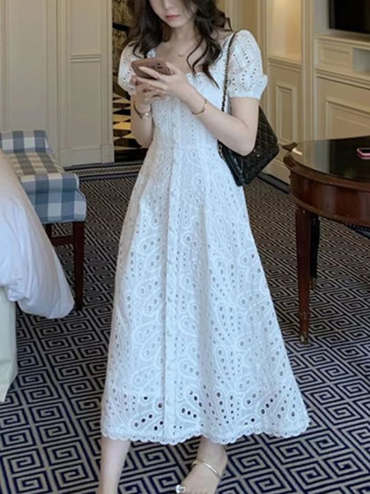 chinese dress ladies Korean Style] Chic Apricot Spaghetti Strap A Line Long Dresses – Ordicle