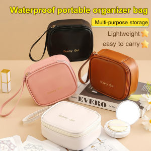 Portable waterproof multifunctional sanitary lipstick travel storage bag